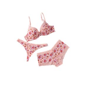 CONJUNTO TRIO INCLUYE BRASIER MAS 2 PANTIES
