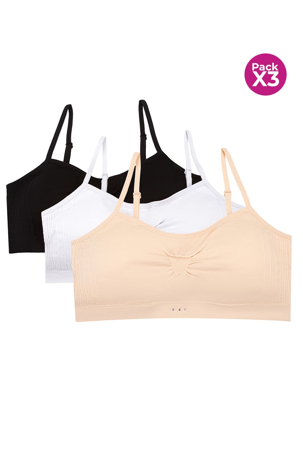 Top copa seamless paquete x3