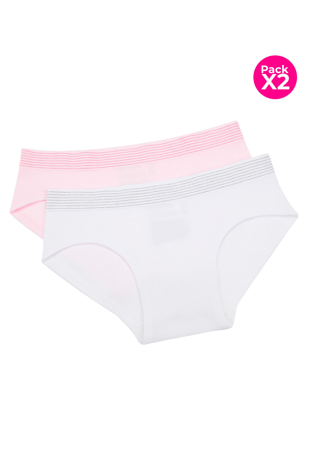Panty hipster junior seamless paquete x2