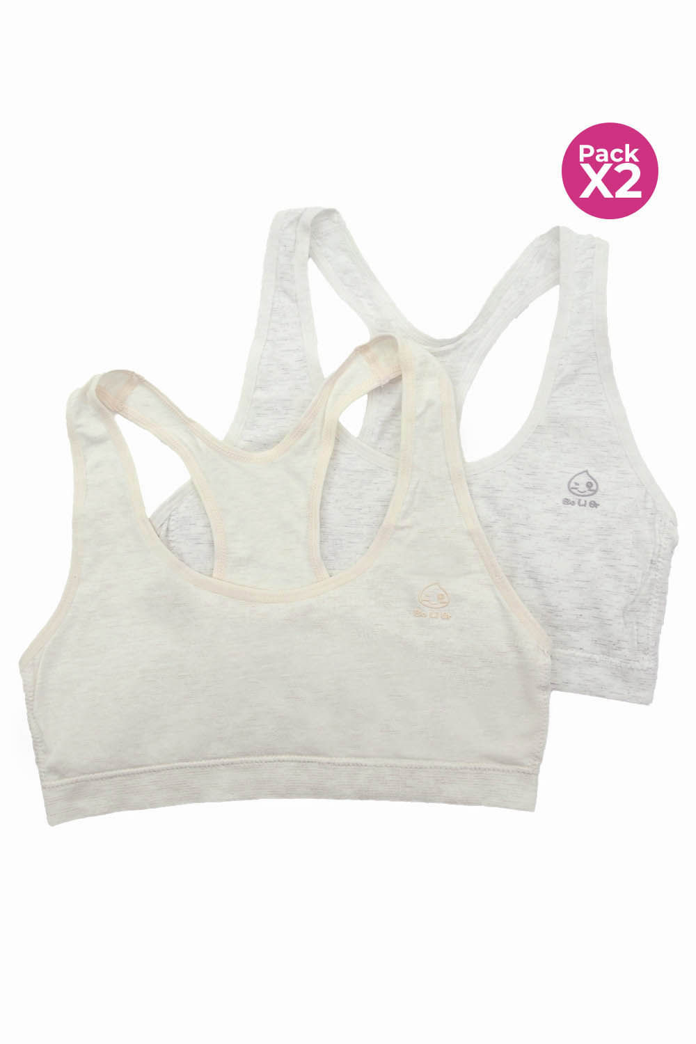 Top con copas seamless paquete x2