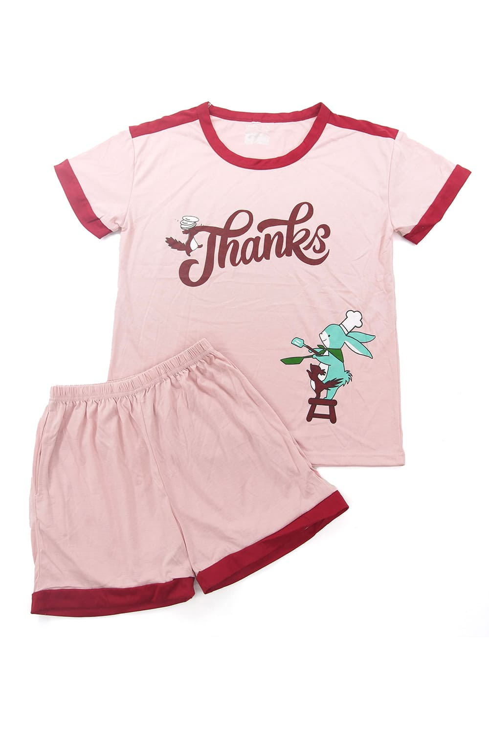 Conjunto pijama en algodón pantalon corto