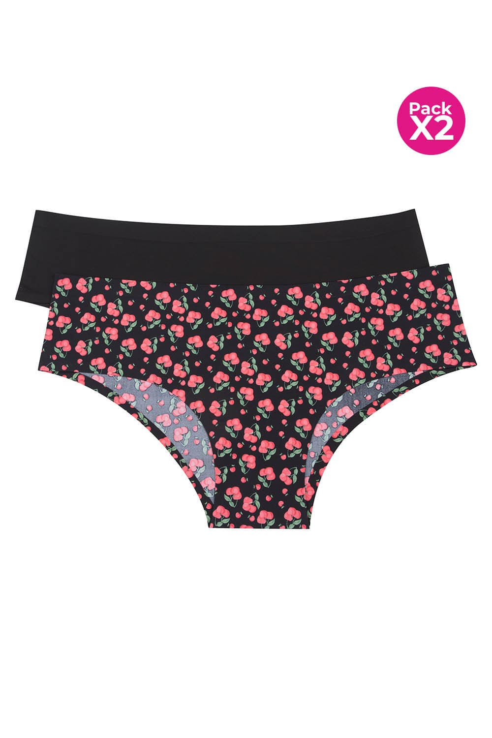 Panty invisible tipo hipster paquete x2