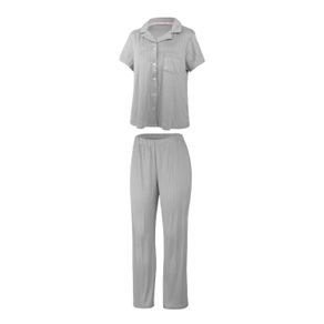 Conjunto de pijama camisa con pantalón largo