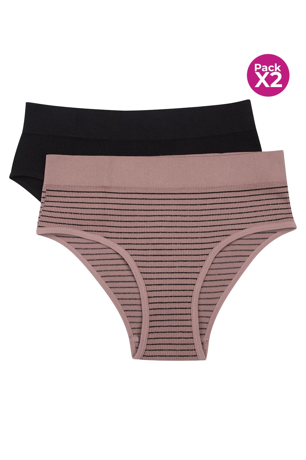 Hipster suave paquete x2 tipo seamless