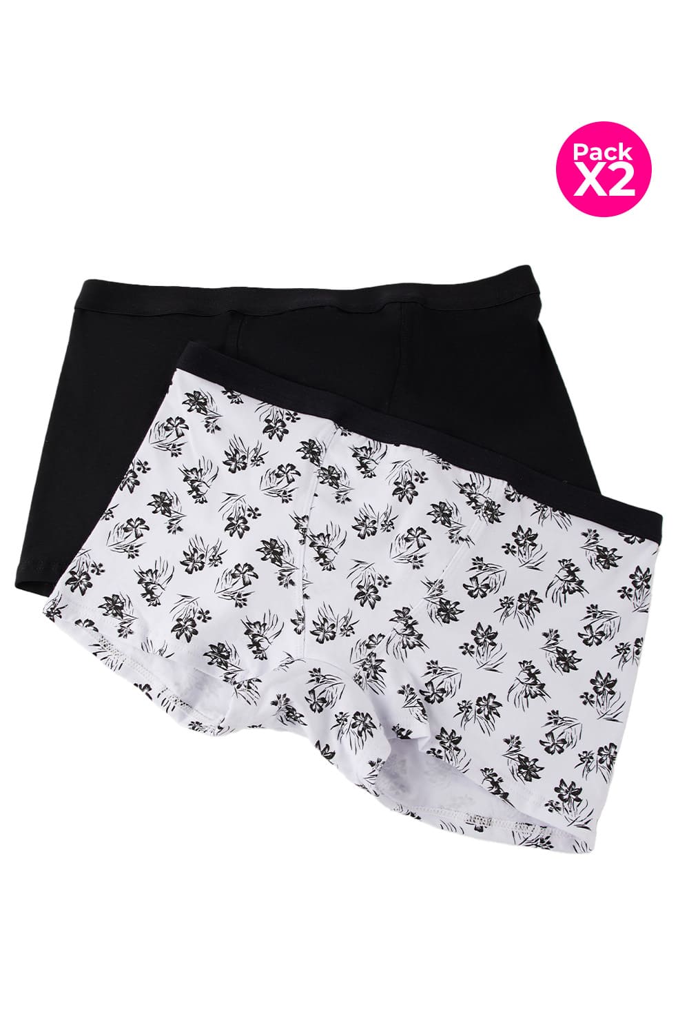 Panty tipo bóxer x2 unidades algodón