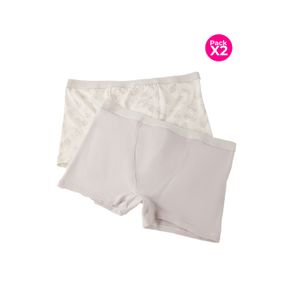 Panty tipo bóxer x2 unidades algodón