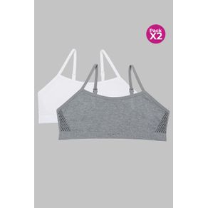 Top tipo seamless para adolecentes paquete x2