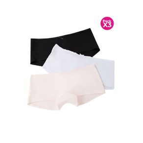 Panty tipo bóxer algodón x3 unidades
