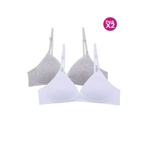 Brasier en algodón de adolecentes paquete x2