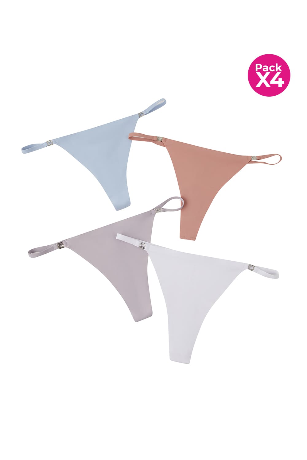 Brasilera en microfibra corte láser paquete x4