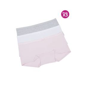 Panty bóxer para adolecentes en algodón paquete x3