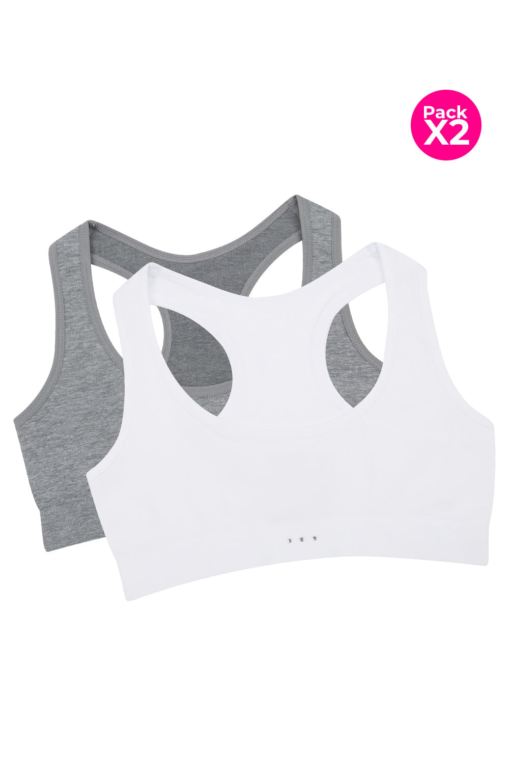 Top para adolecentes seamless sin costuras paquete x2