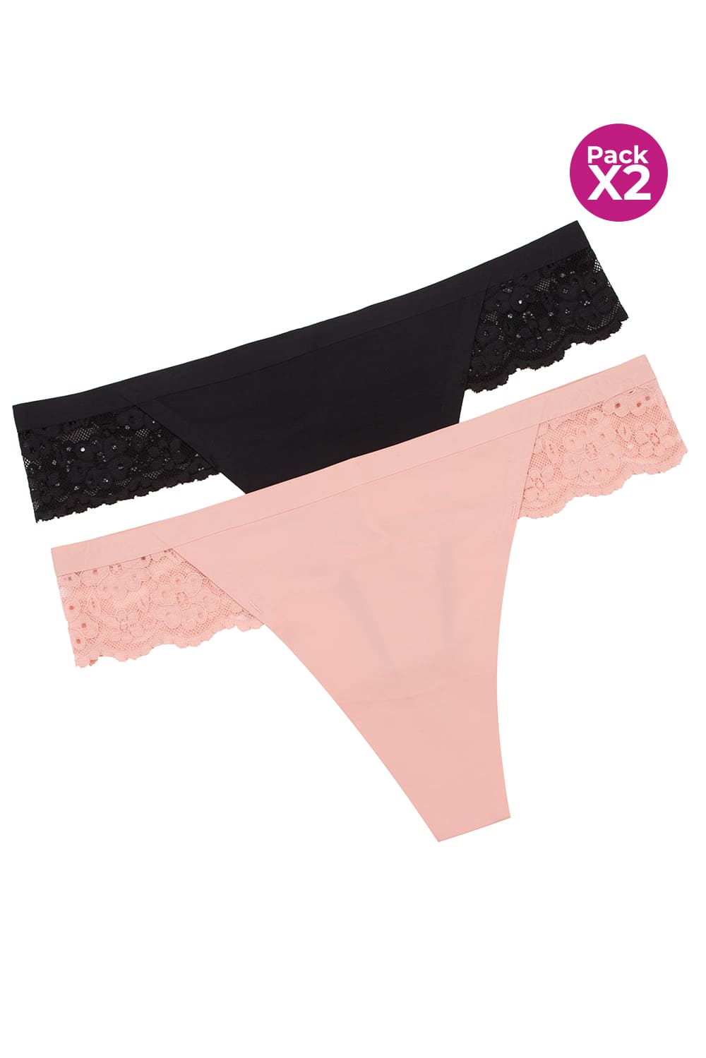 Panty en microfibra x2 unidades tipo brasilera