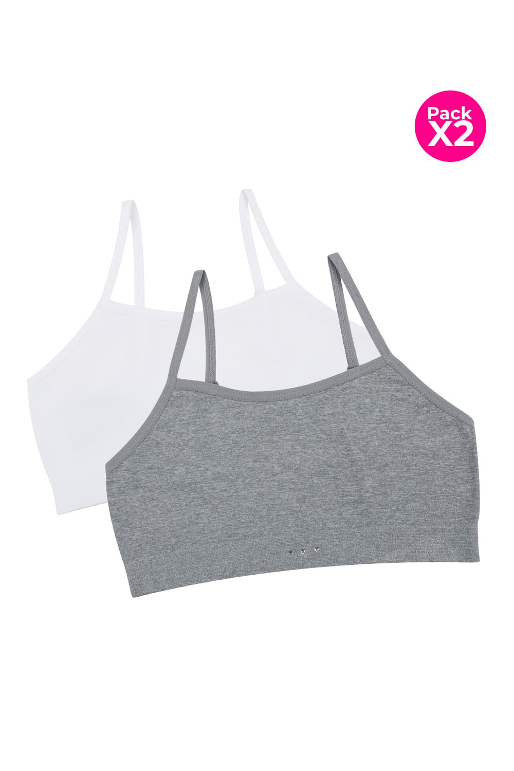 Top para niñas paquete x2 tipo seamless
