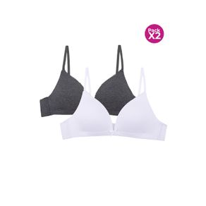 Brasier en algodón para adolecente paquete x2