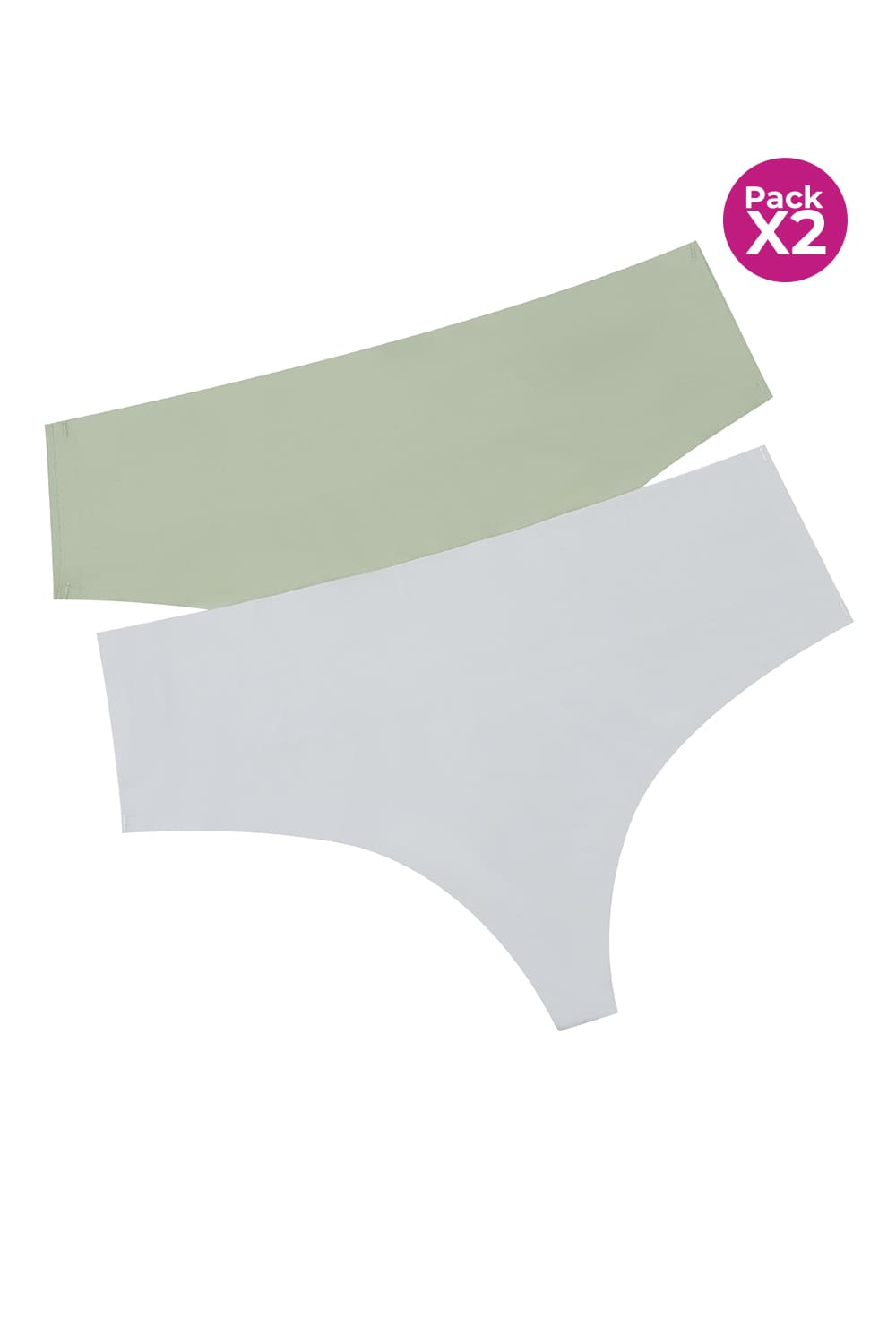 Panty en microfibra paquete x2 tipo brasilera