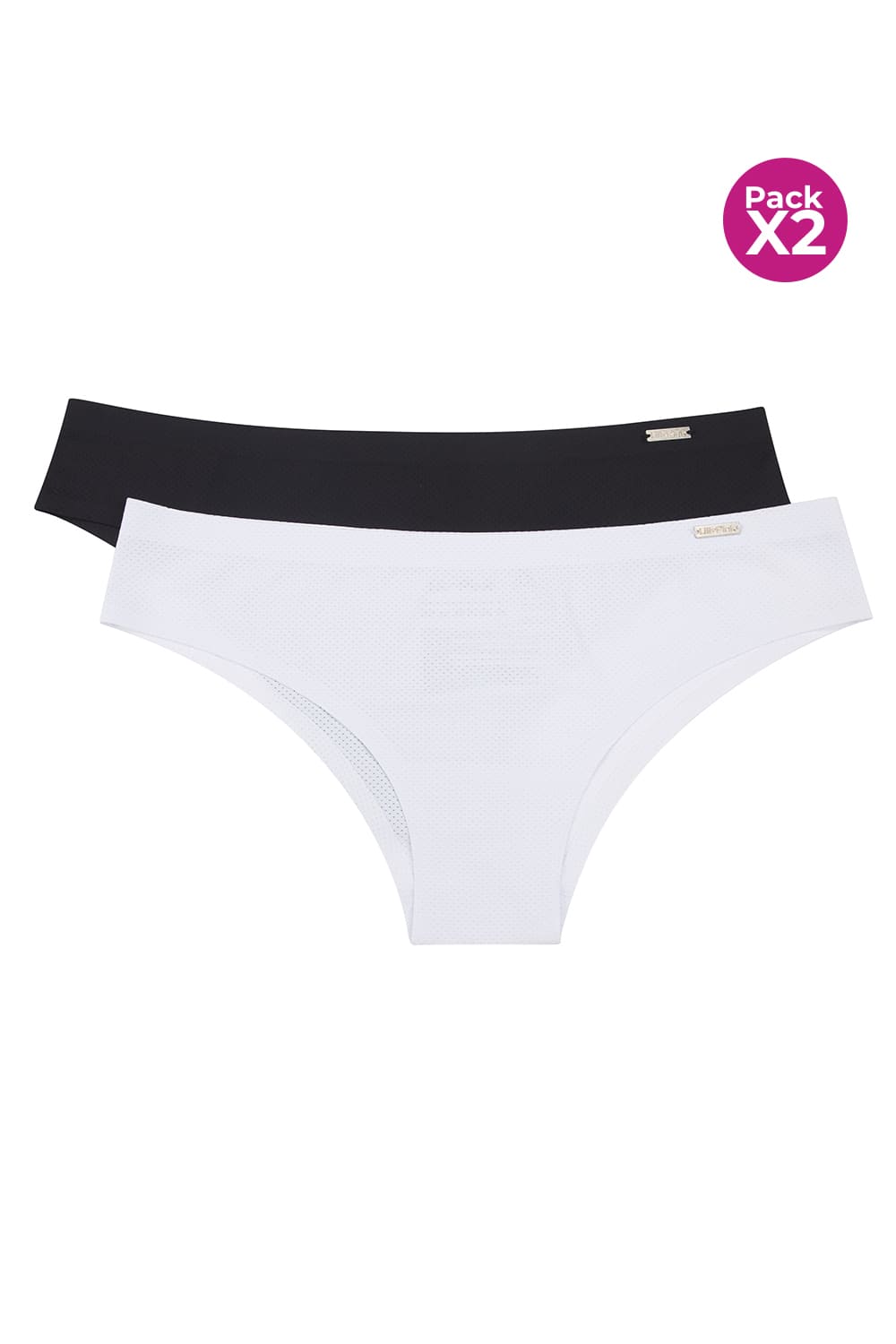 Panty hipster x2 unidades en microfibra