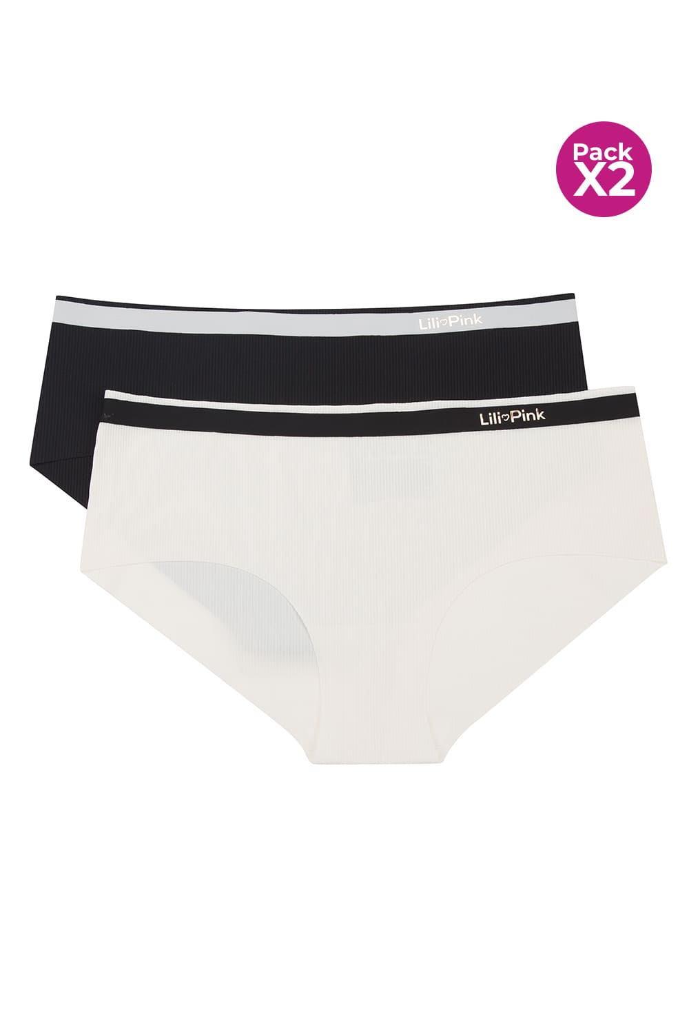 Panty tipo hipster invisible x2 unidades