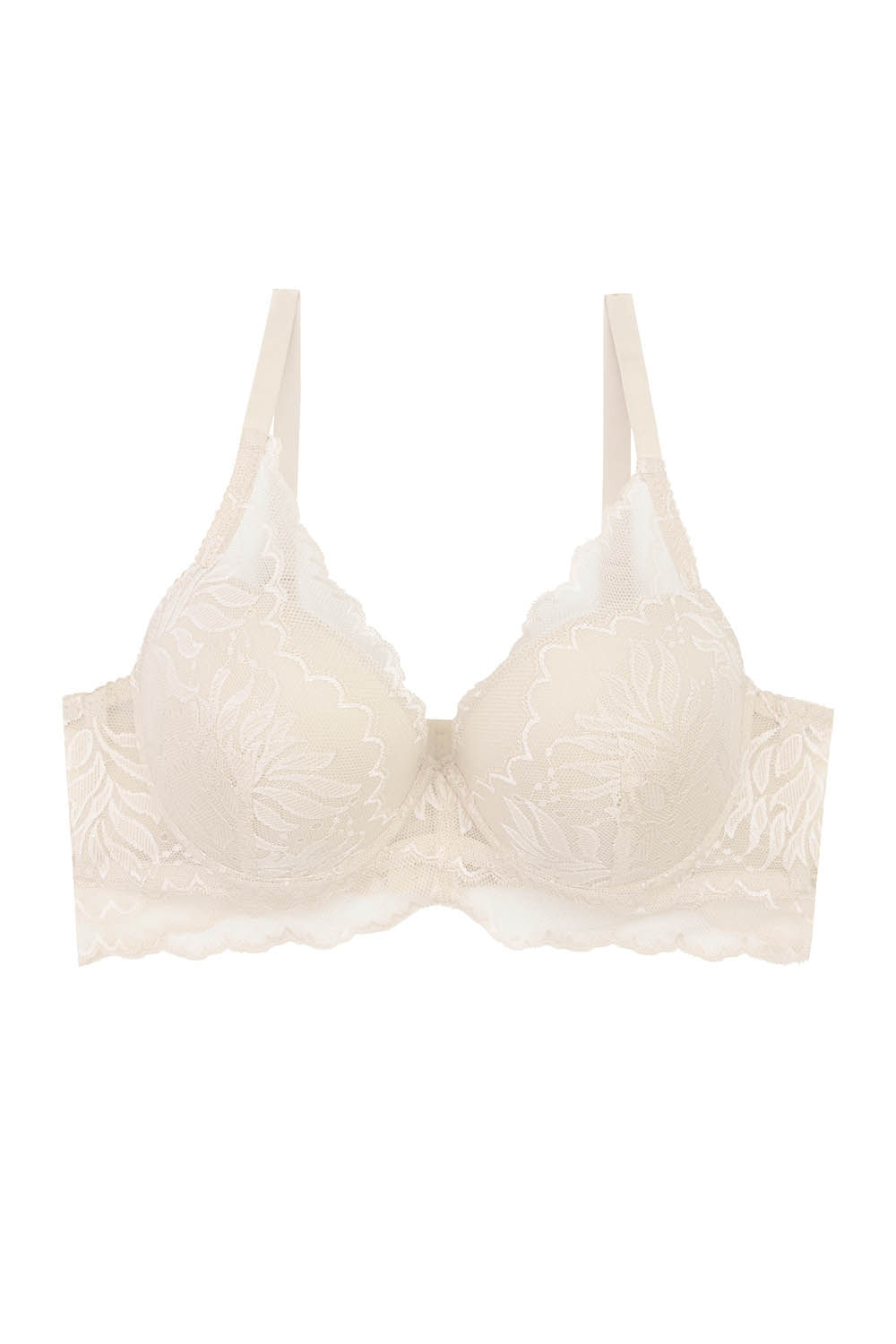 Brasier copa "b" en encaje con tiras ajustables