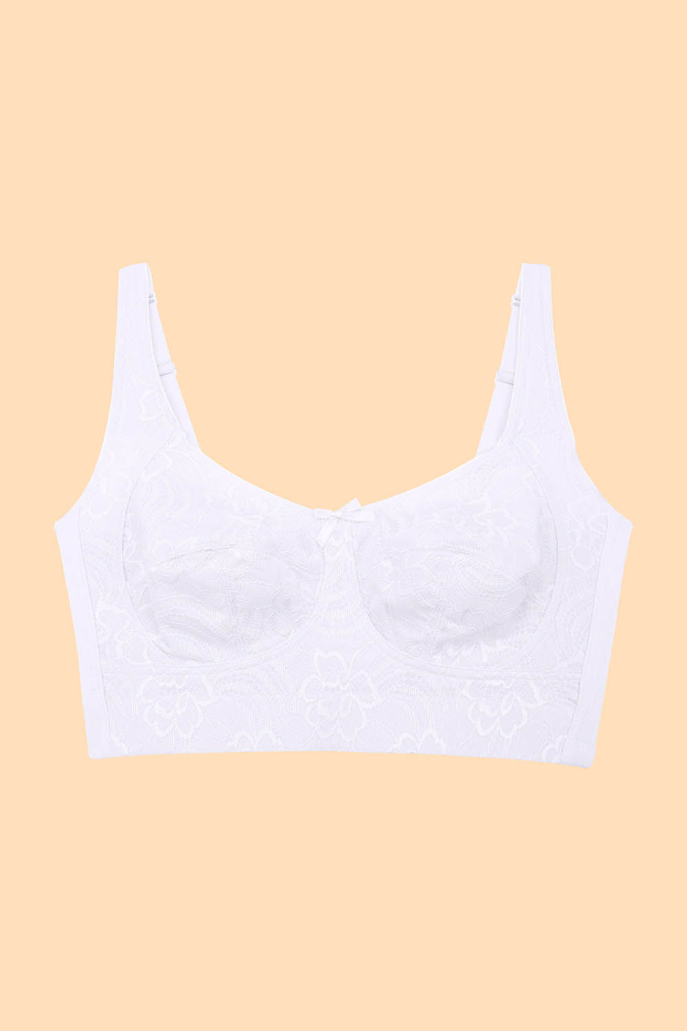 Brasier tipo bustier sin aro en encaje
