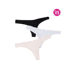 Panty en algodón paquete x3 para adolecentes