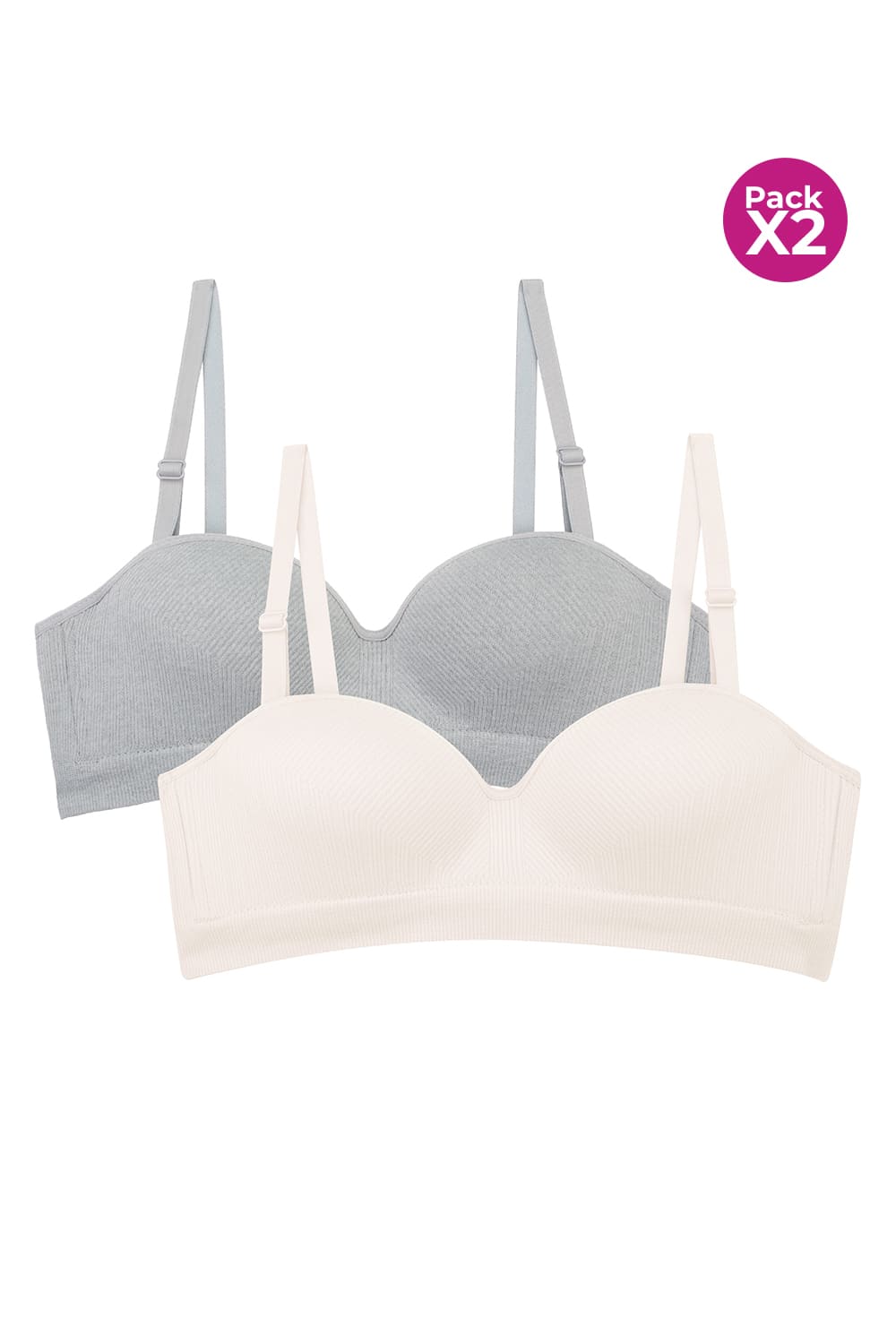 Brasier en poliamida para adolecentes paquete x2