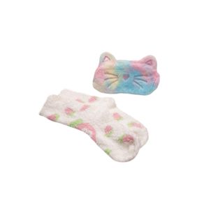 Set medias + antifaz con diseño de gato colores surtidos