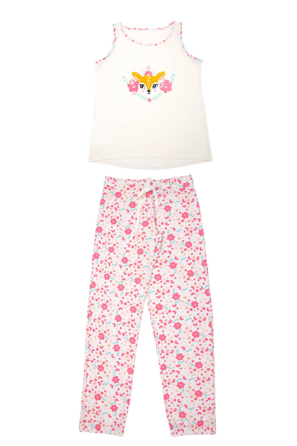 Conjunto pijama de 2 piezas en algodón juvenil