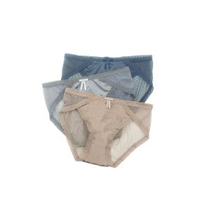 Panty en satín tipo hipster paquete x3