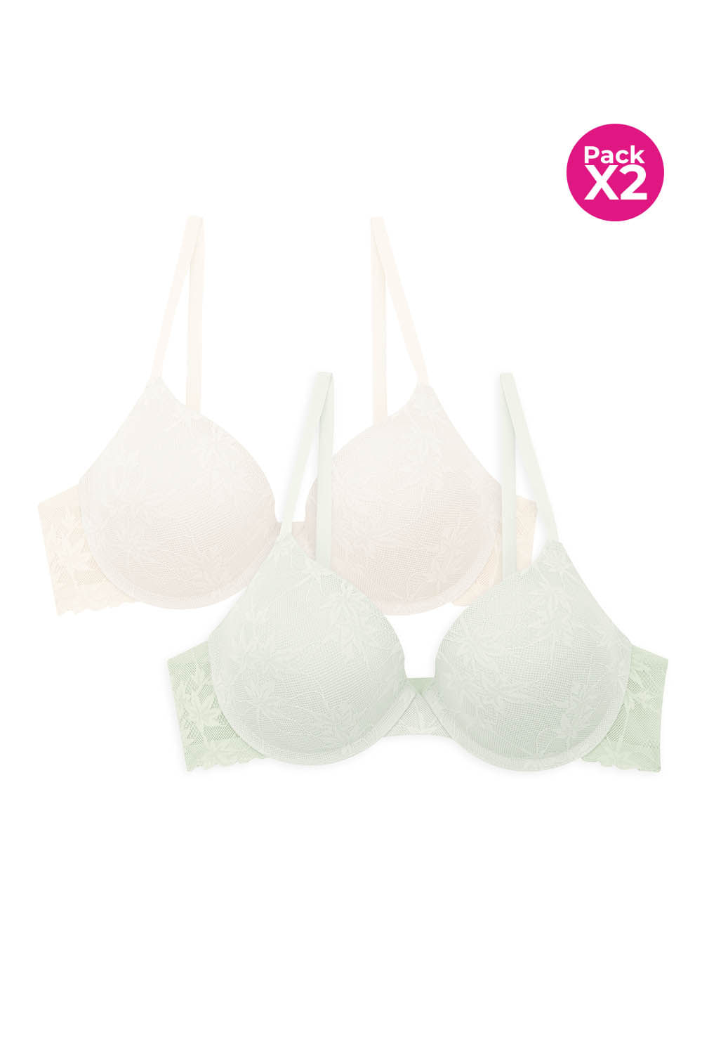 Brasier premium con aro paquete x2