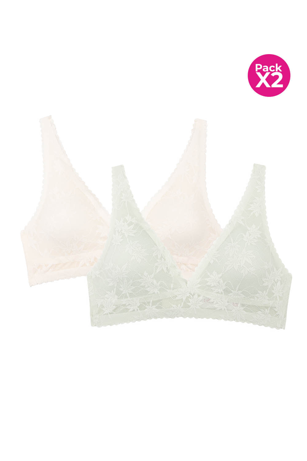 Brasier sin aros premium paquete x2