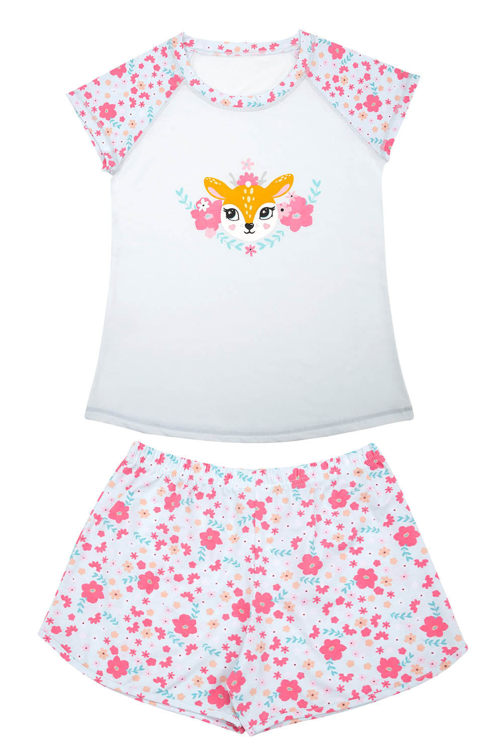 Conjunto de pijama para niña con camiseta y short