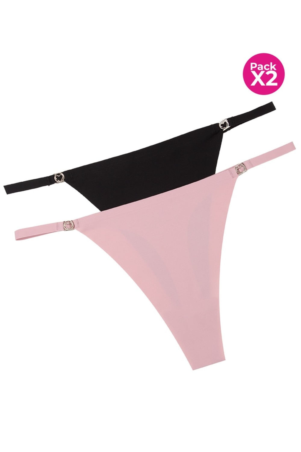 Panty tipo brasilera en microfibra paquete x2