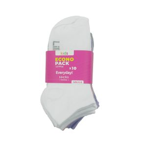 Medias para niña tipo talonera paquetería x10