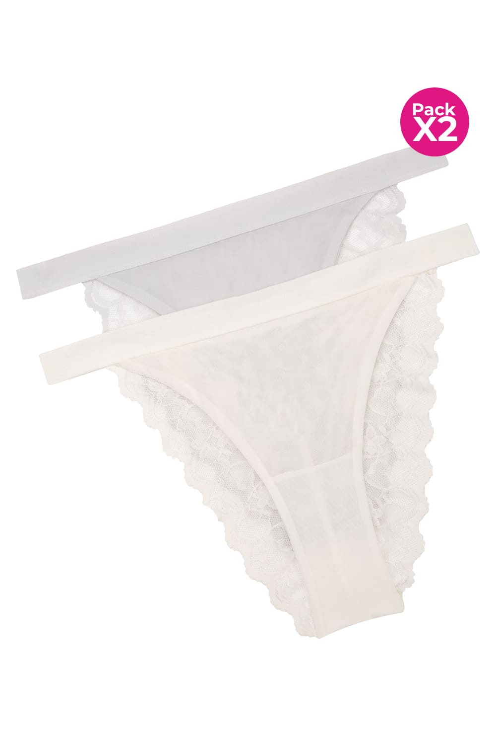 Panty tipo tanga paquete x2 en malla
