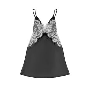 Conjunto bata y batola manga larga en satin