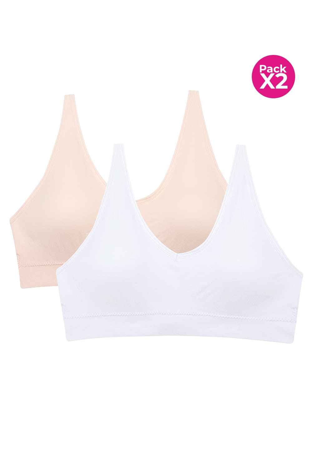 Top seamless paquete x2 para adolecentes