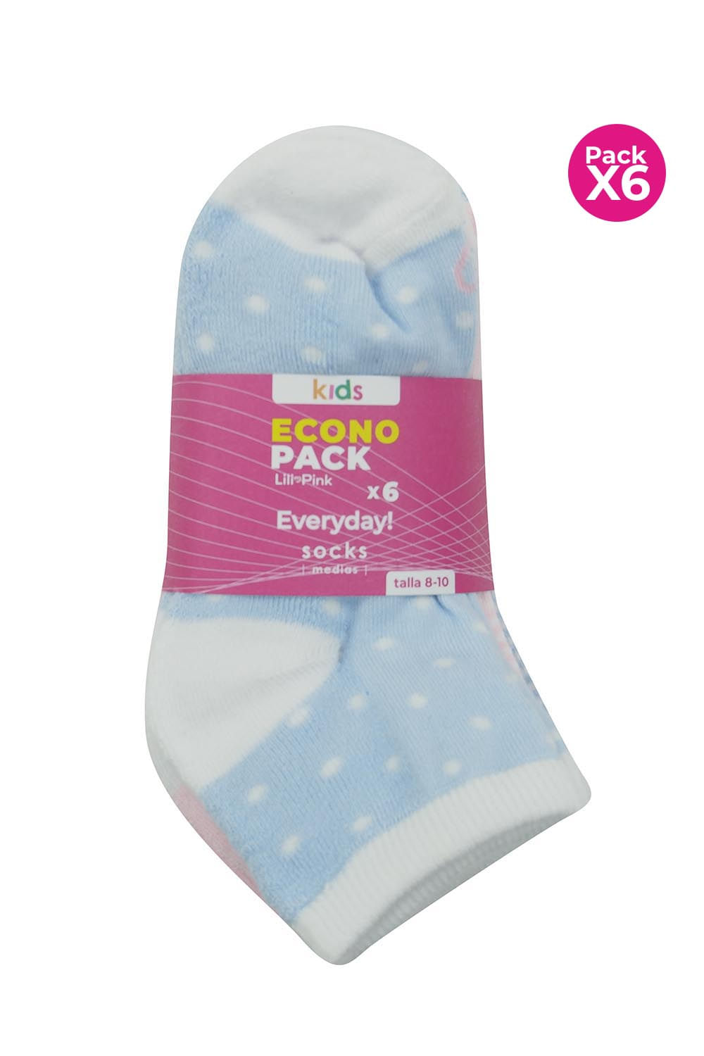 Medias para niñas paquete x6 en algodón