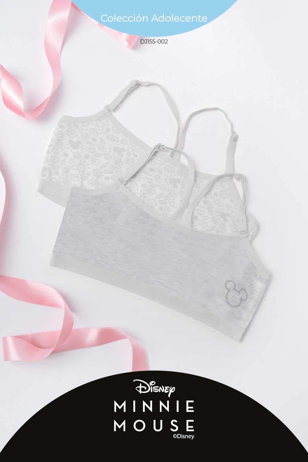 Top coleccion Minnie para adolecentes paquete x2