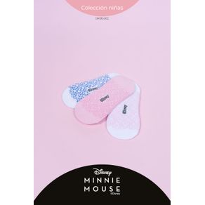 Paquetería x3 medias tipo baleta algodón niñas disney
