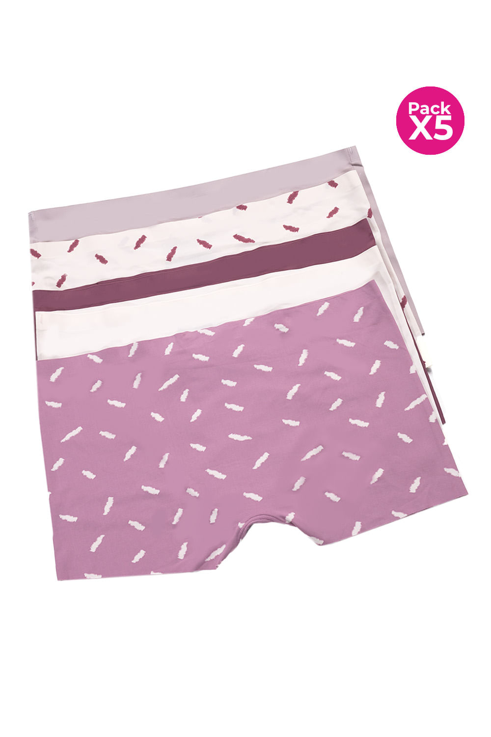 Panty bóxer en microfibra paquete x5