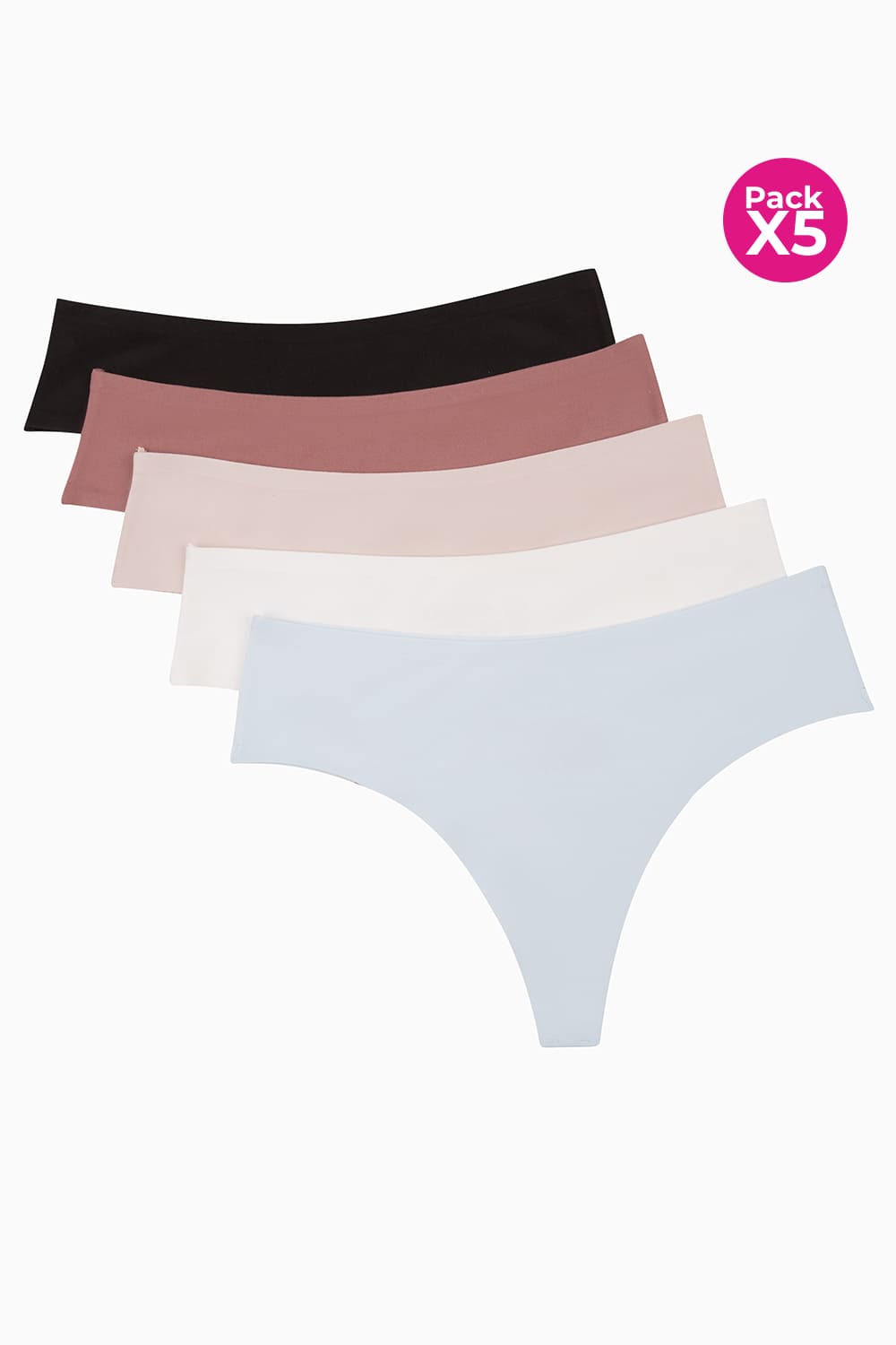 Brasilera paquete x5 sin costuras corte laser