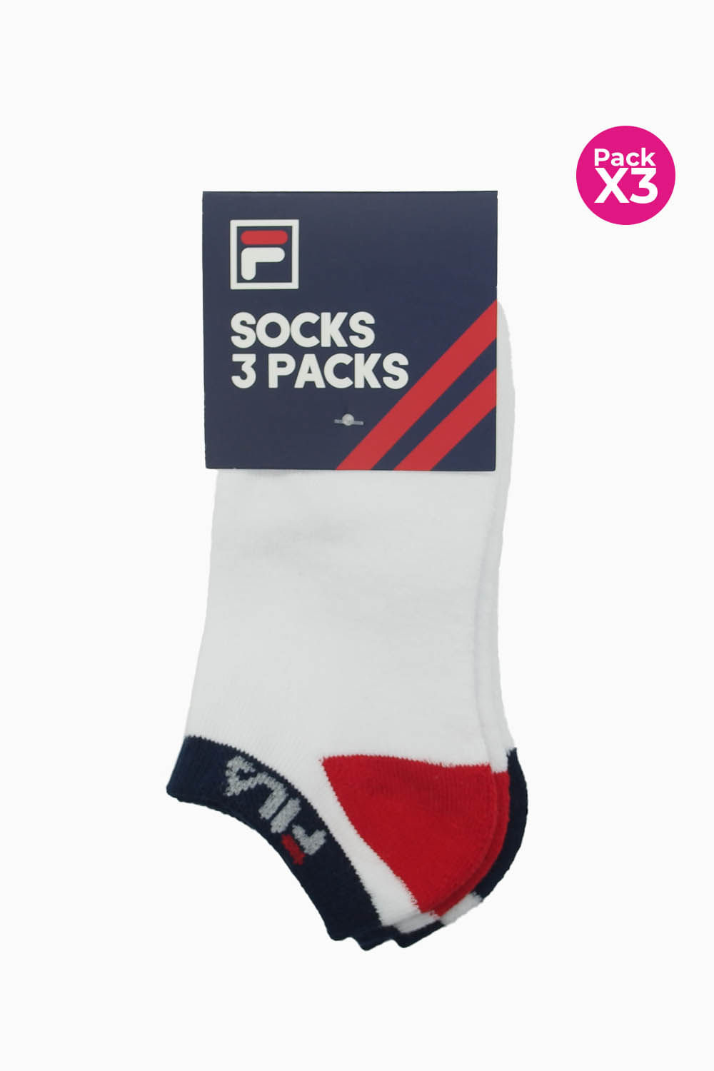 Medias fila para mujer talonera paquete x3 en algodón