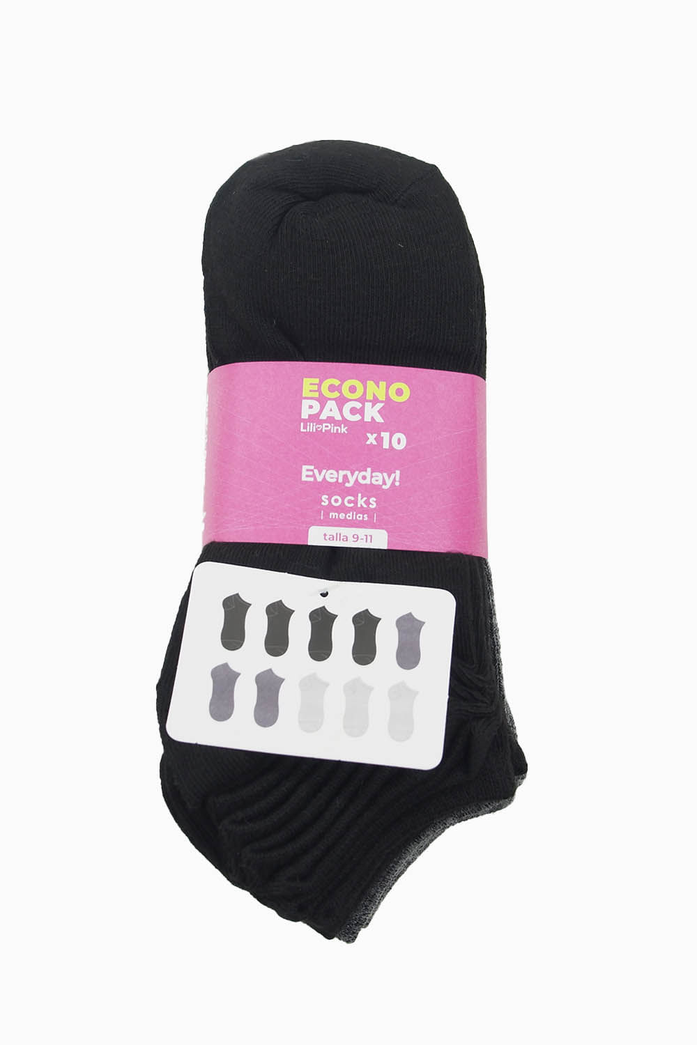 Medias talonera x10 en poliester