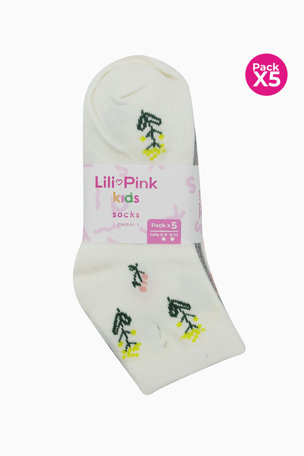 Medias tobilleras para niña x3 unidades en algodón