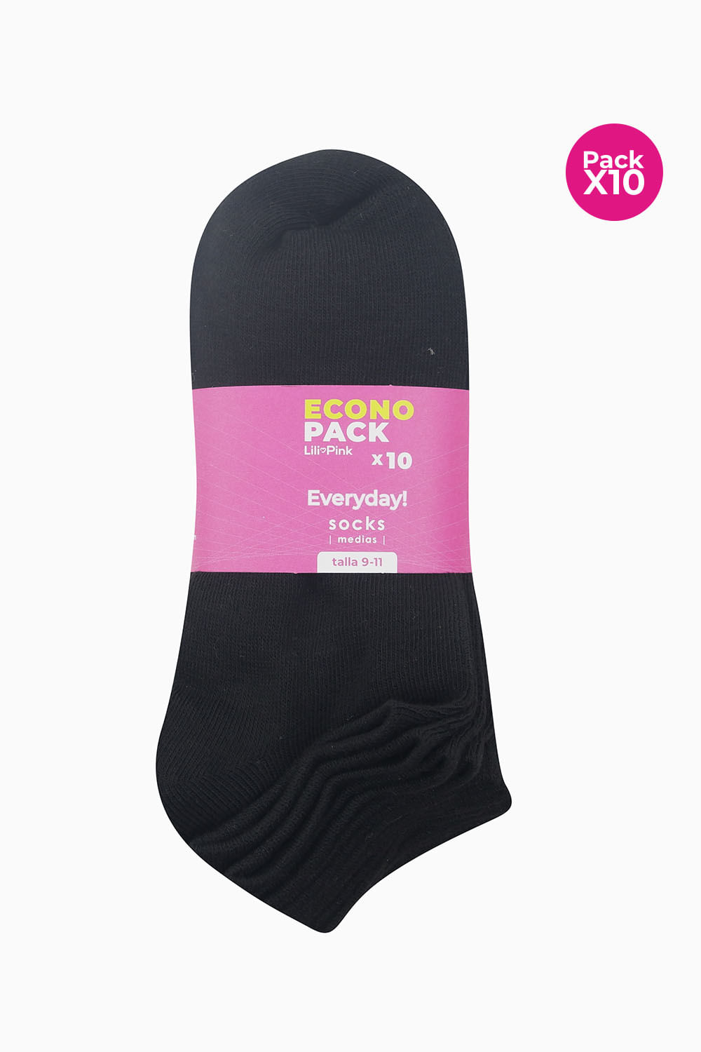 Paquete x10 de medias en poliester