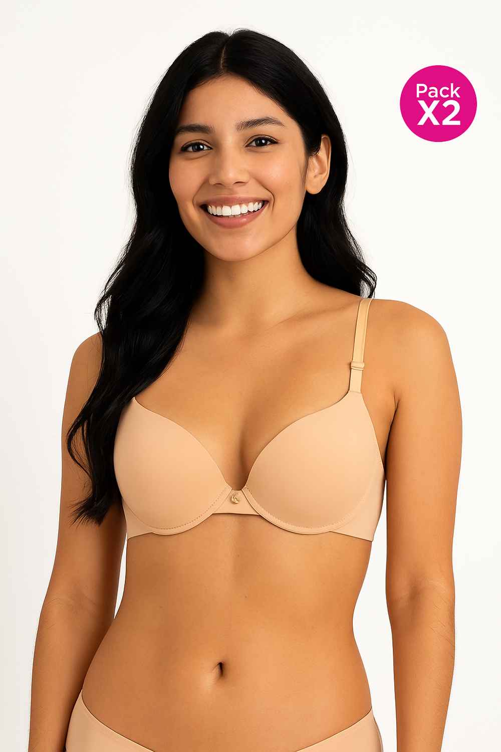 Paquete x2 brasier en microfibra