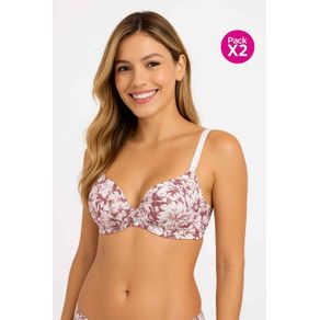 Brasier en microfibra copa 3/4 copa "b" x2 und