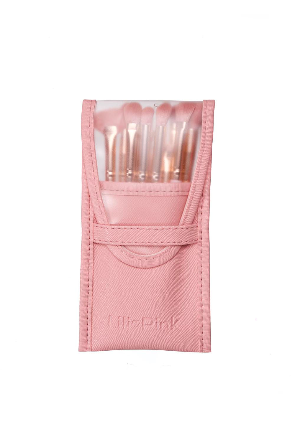 Set de brochas x12 unidades color rosa