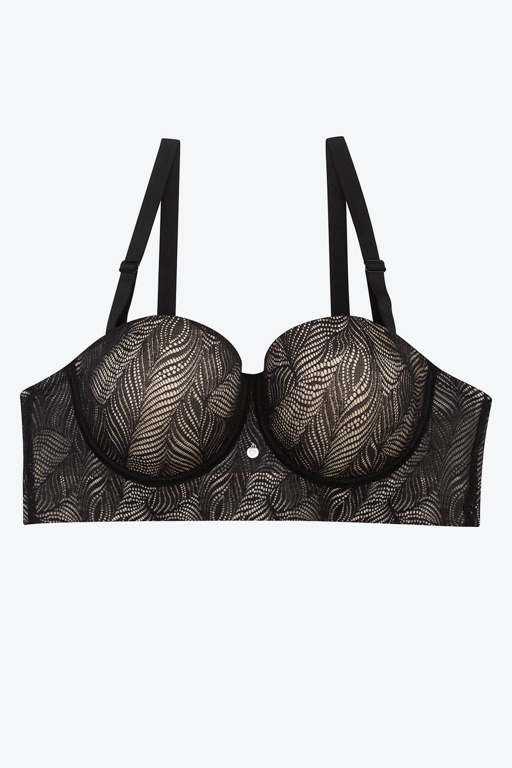 Brasier en diseño strapless en encaje copa "b"